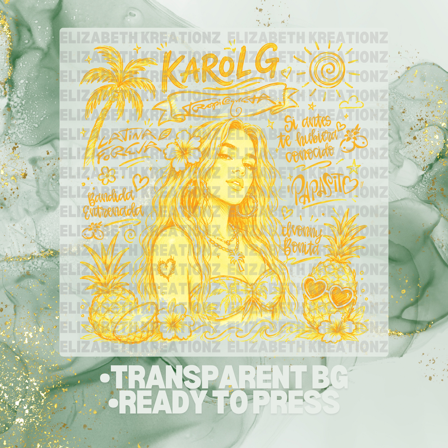 DISTRESS TROPICOQUETA DTF TRANSFER