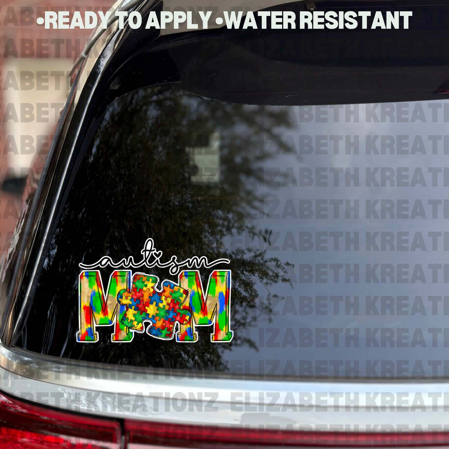 AUTISM MOM CAR DECAL
