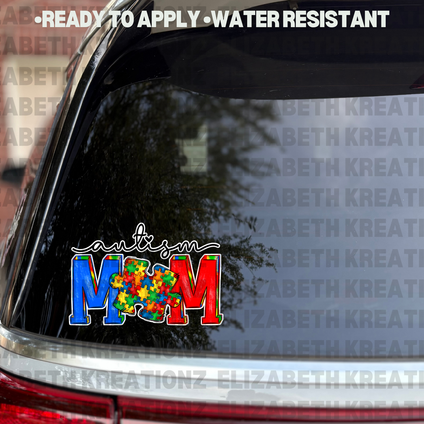 AUTISM MOM CAR DECAL