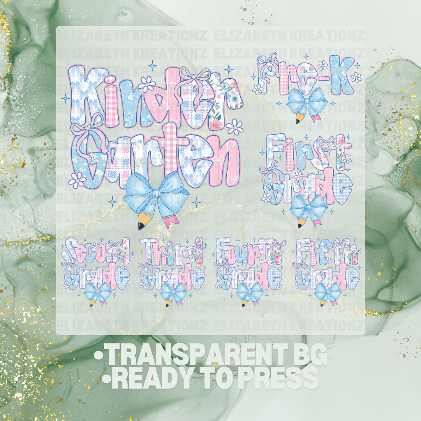 FLORAL SCHOOL DTF TRANSFER