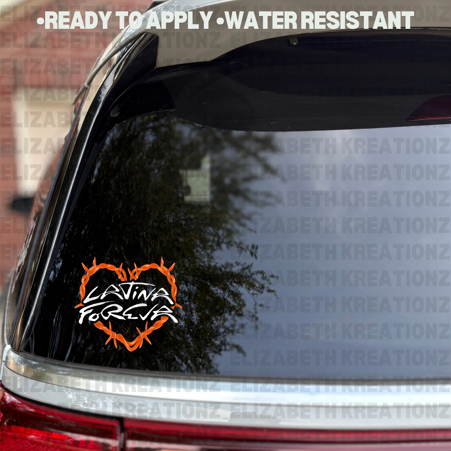 LATINA FOREVA TROPI VIBES CAR DECAL