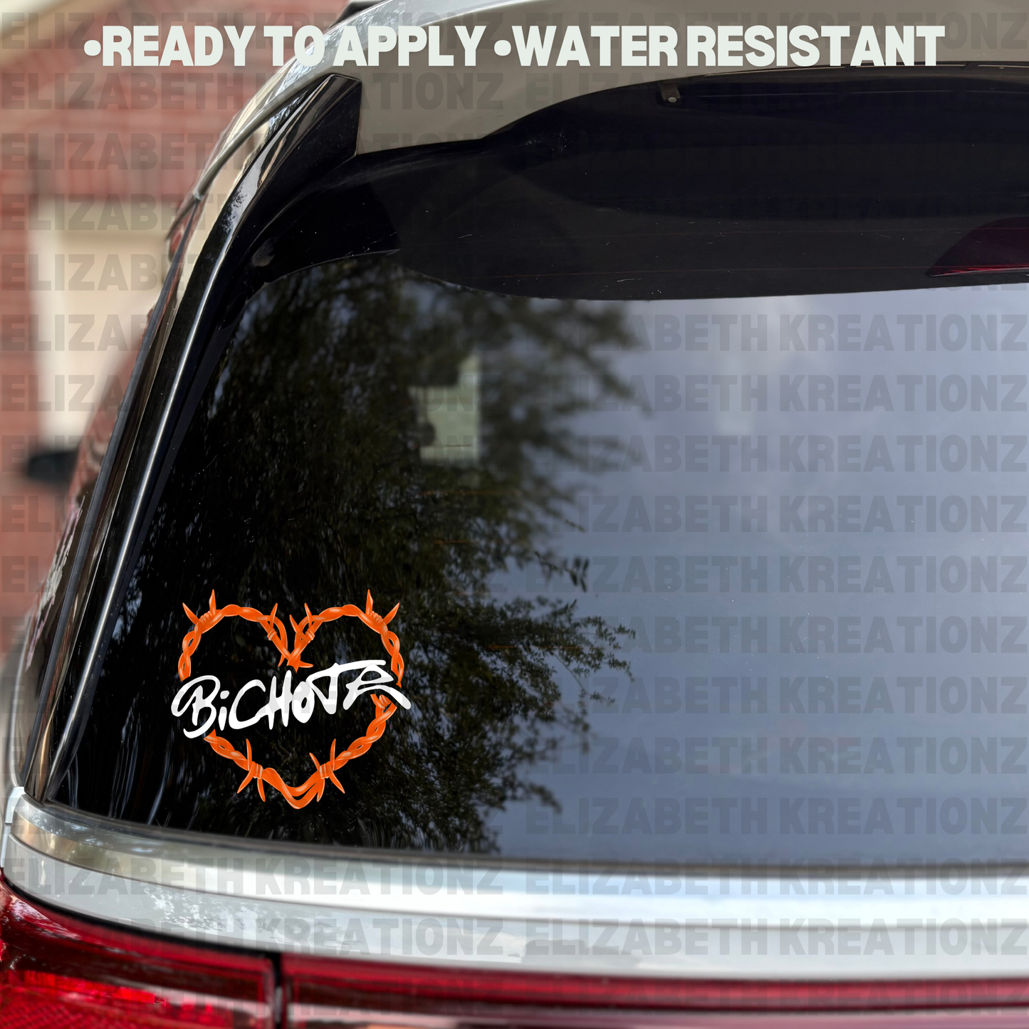BICHOTA TROPI VIBES CAR DECAL