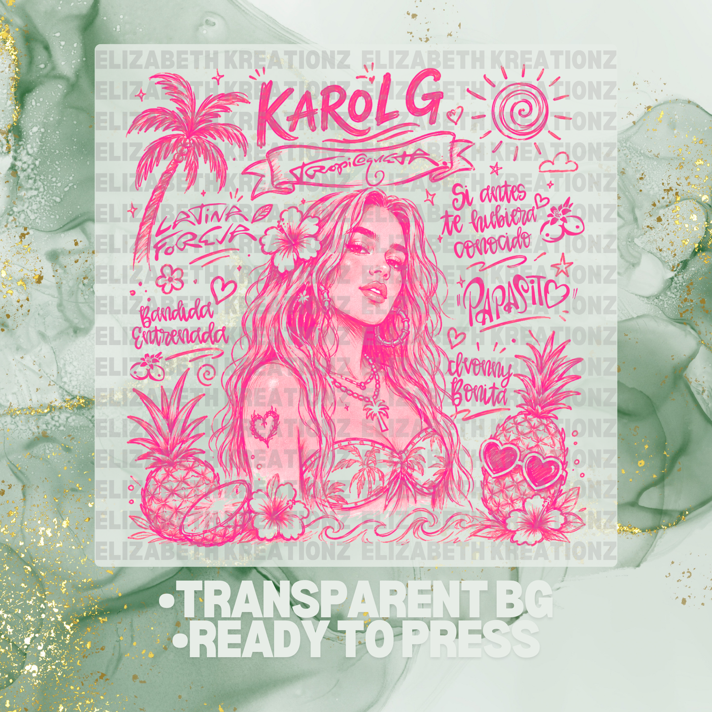 DISTRESS TROPICOQUETA DTF TRANSFER