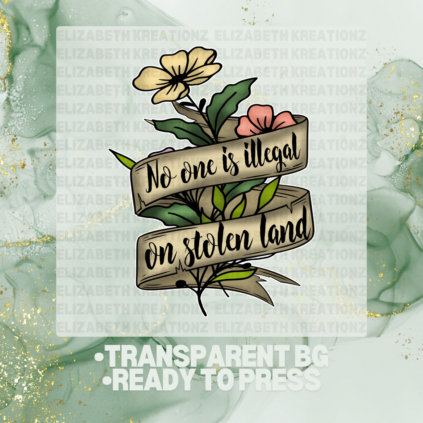 NO ONE IS ILLEGAL DTF TRANSFER