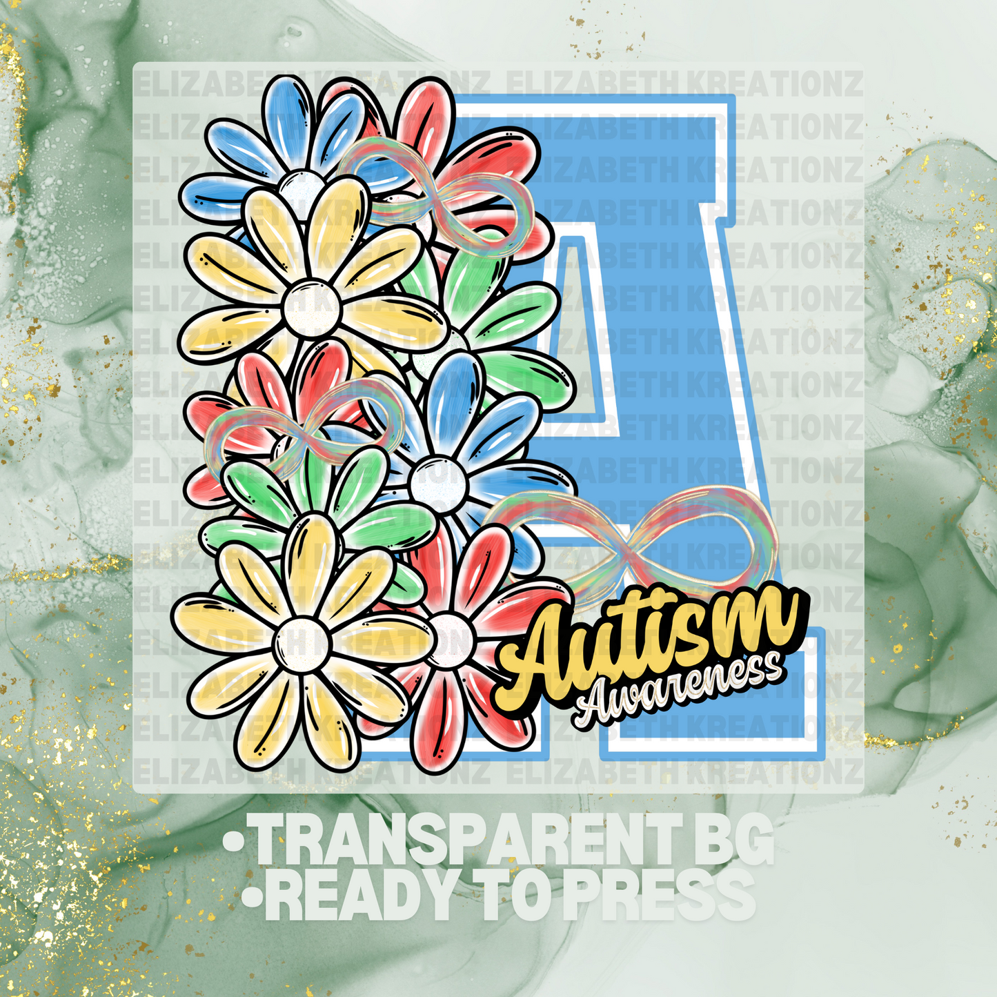 AUTISM AWARENESS DTF TRANSFER