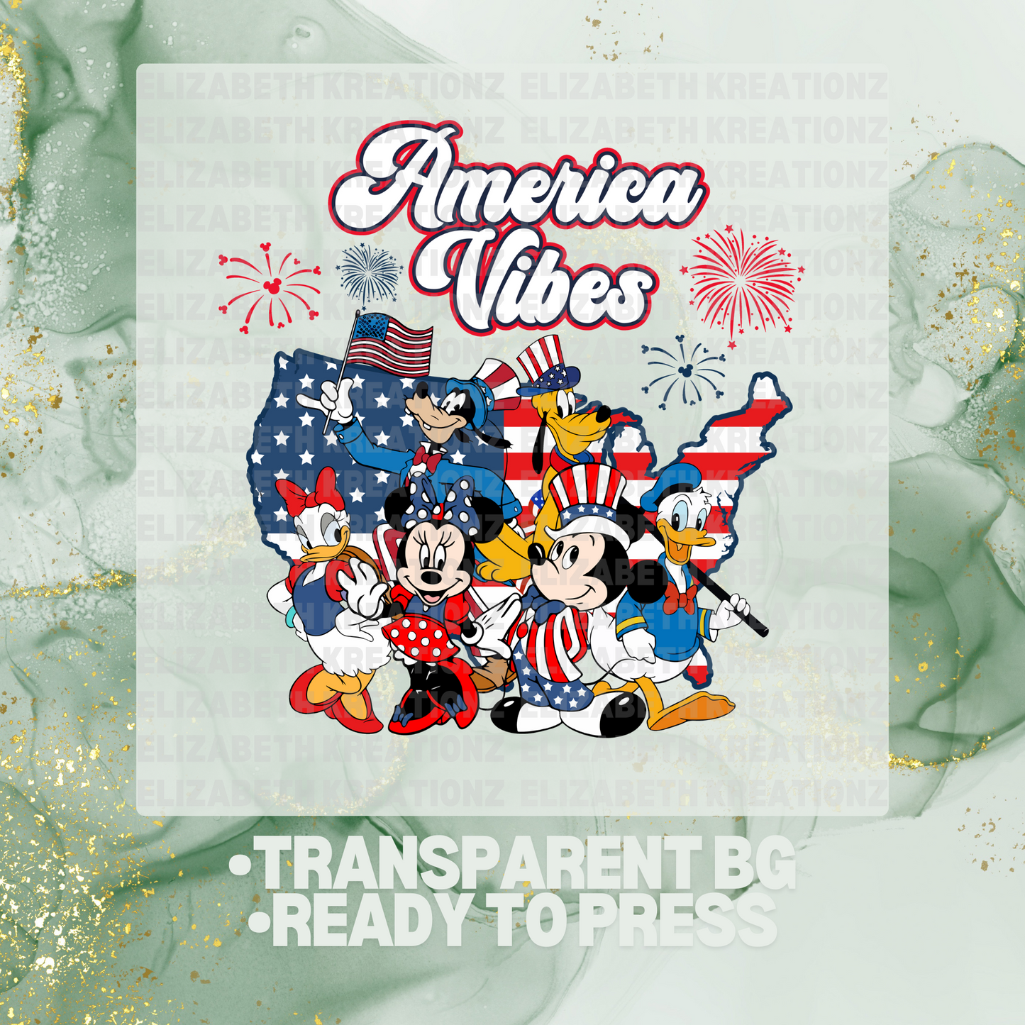 AMERICA VIBES DTF TRANSFER