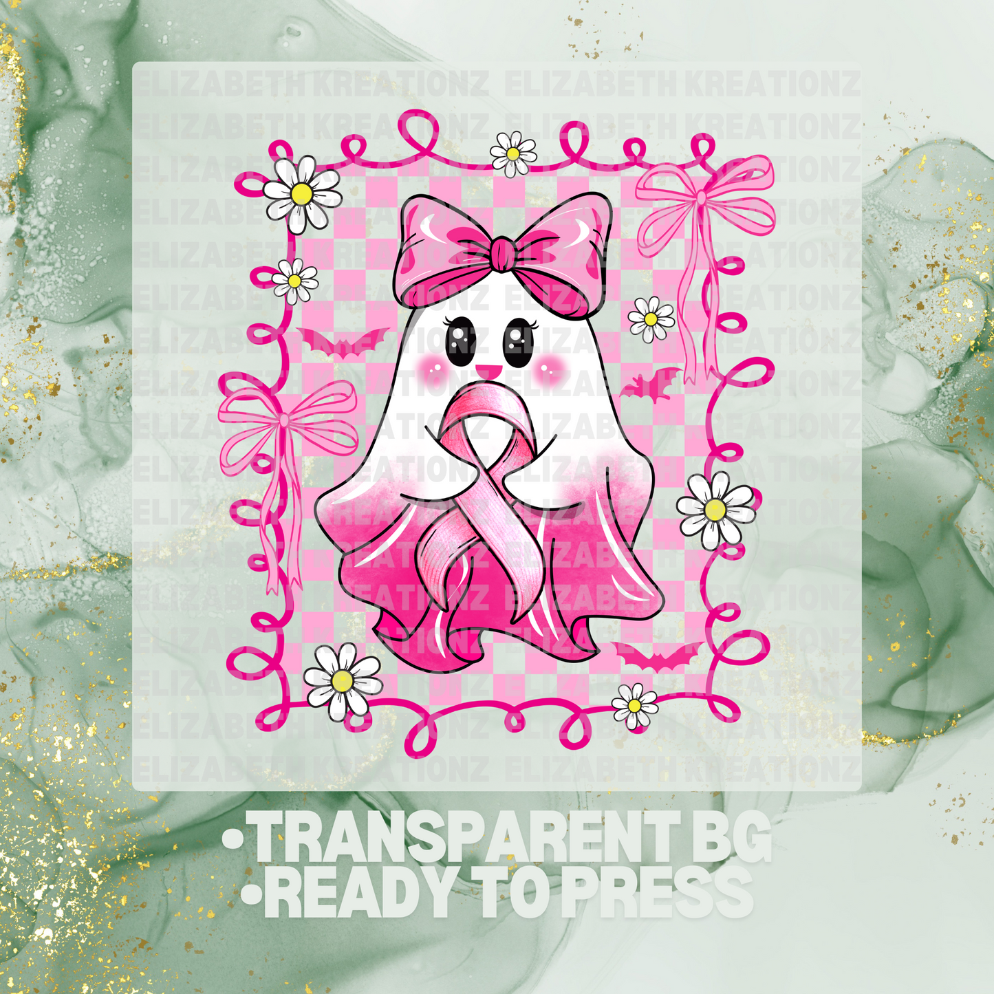 PINK GHOSTY DTF TRANSFER