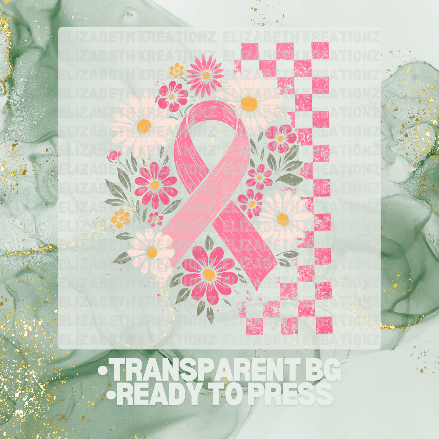PINK RIBBON DTF TRANSFER