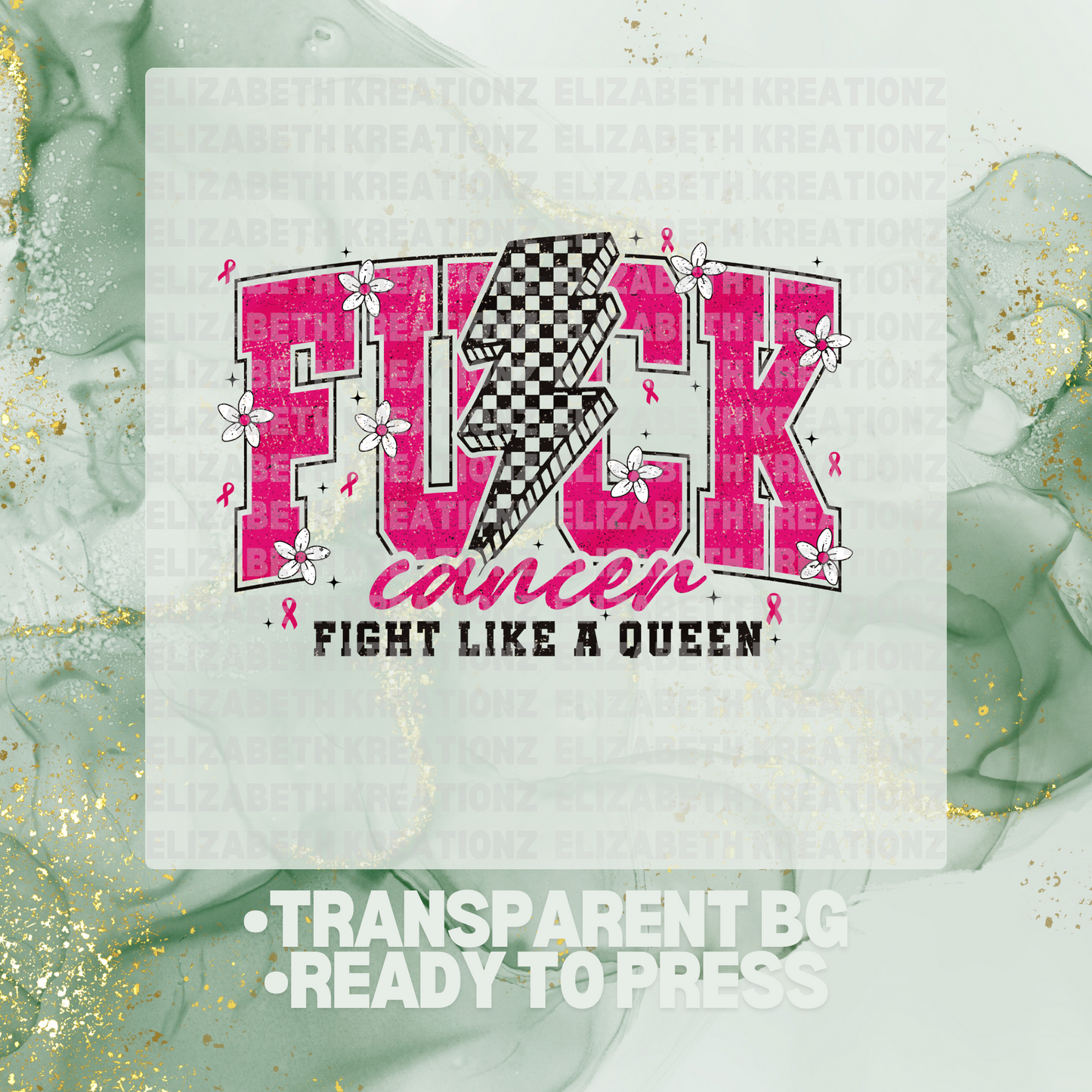 FIGHT LIKE A QUEEN DTF TRANSFER