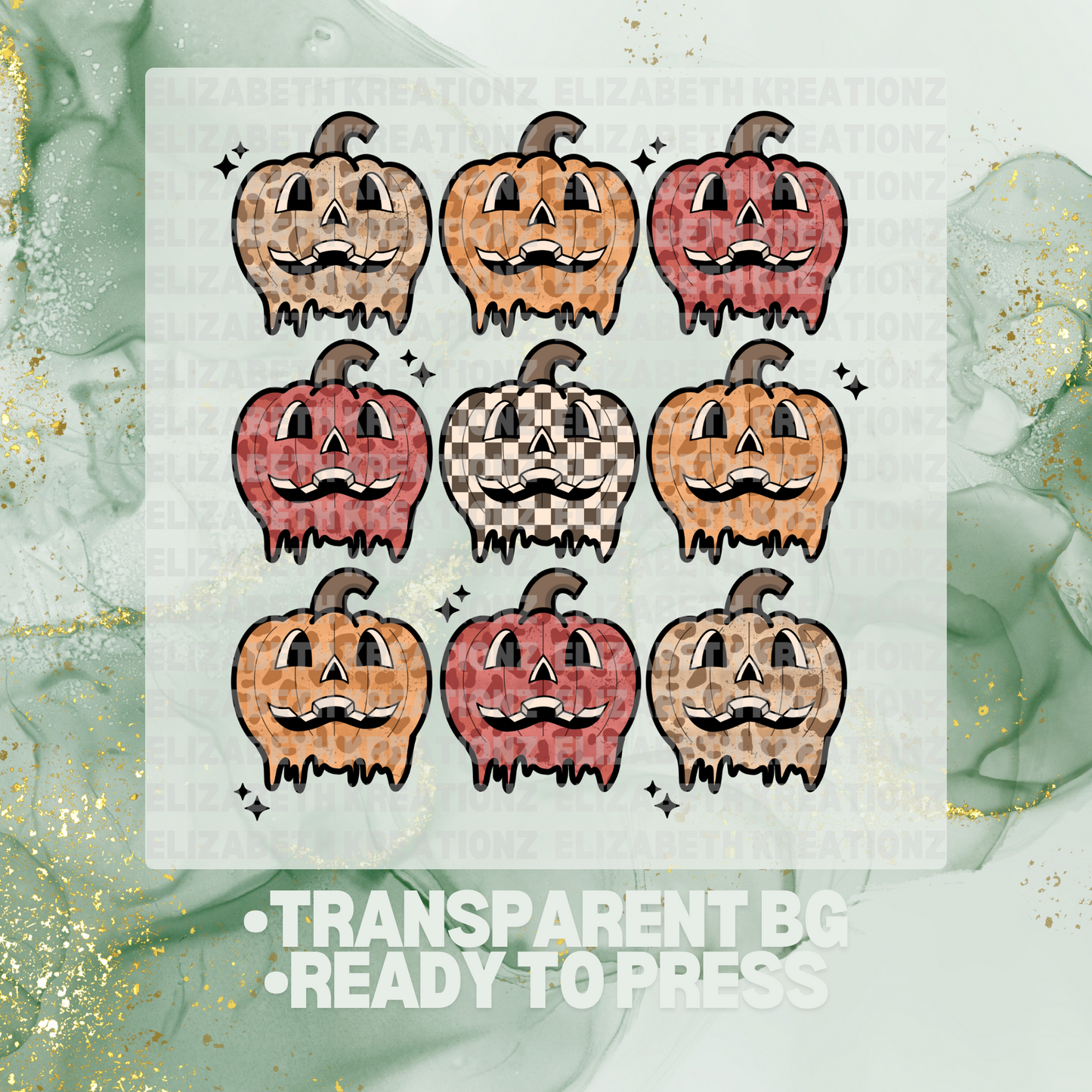 RETRO PUMPKINS DTF TRANSFER