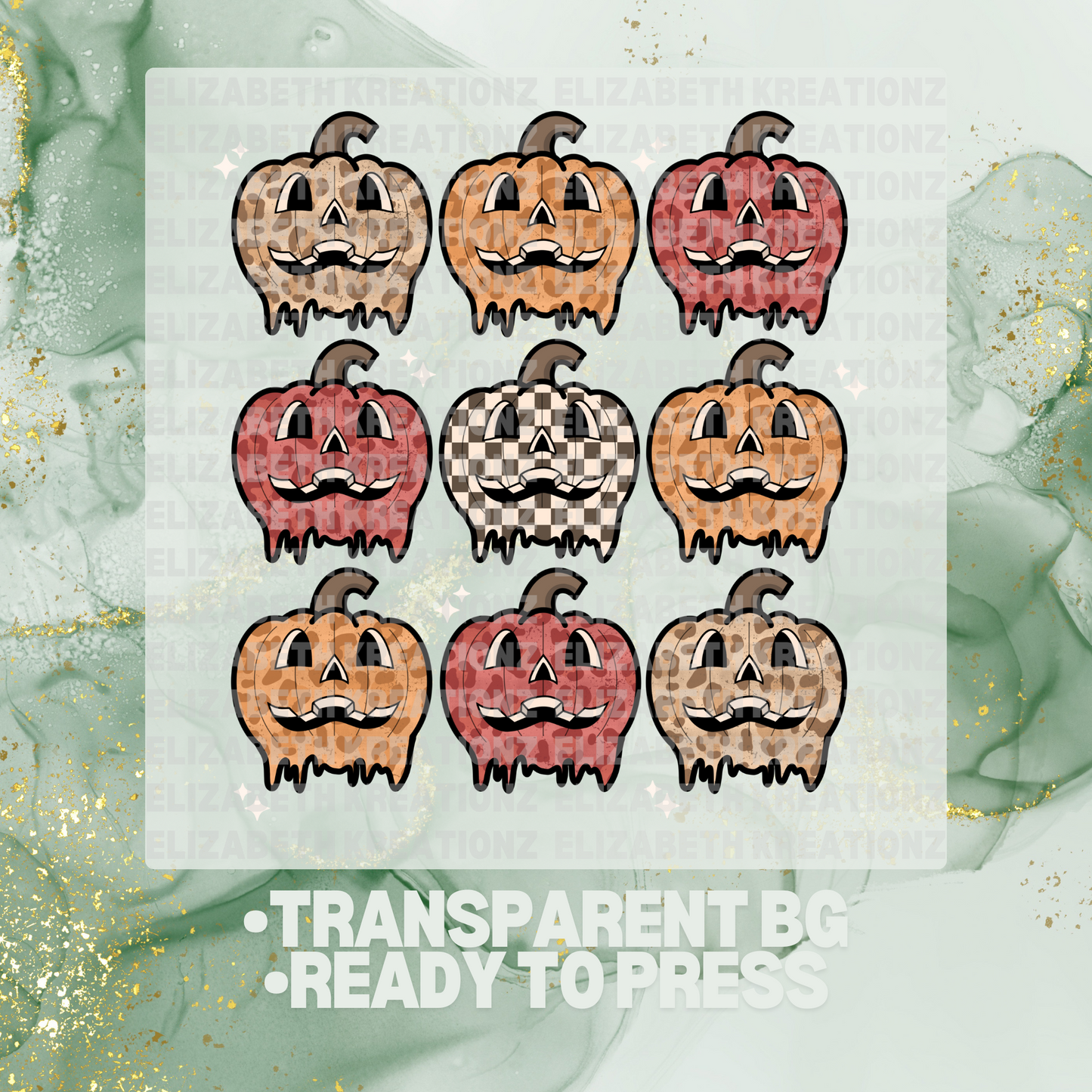 RETRO PUMPKINS DTF TRANSFER