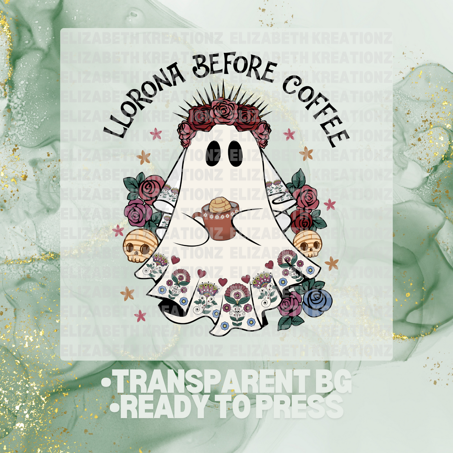 LLORONA BEFORE COFFEE DTF TRANSFER