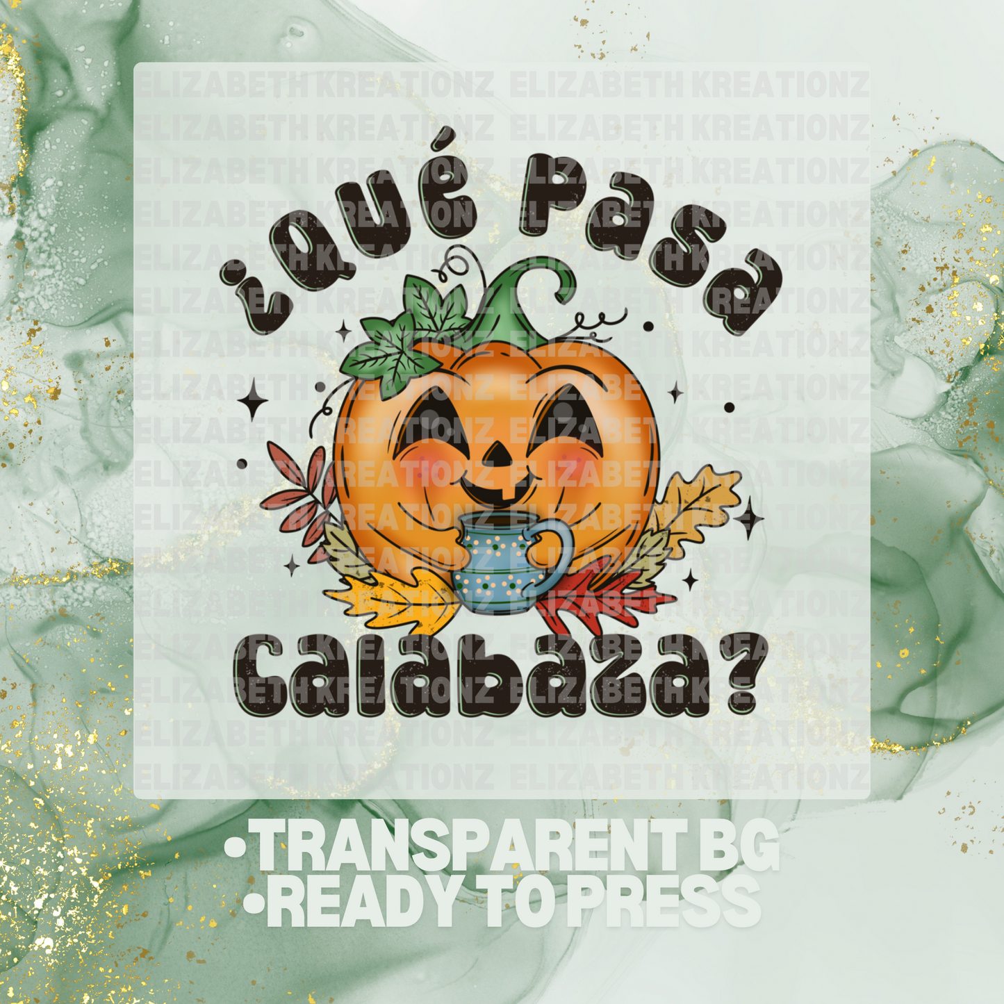 CUTE CALABAZA DTF TRANSFER