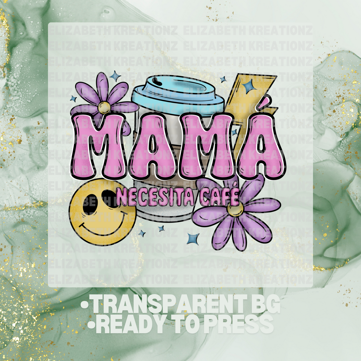 MAMA NECESITA CAFE DTF TRANSFER