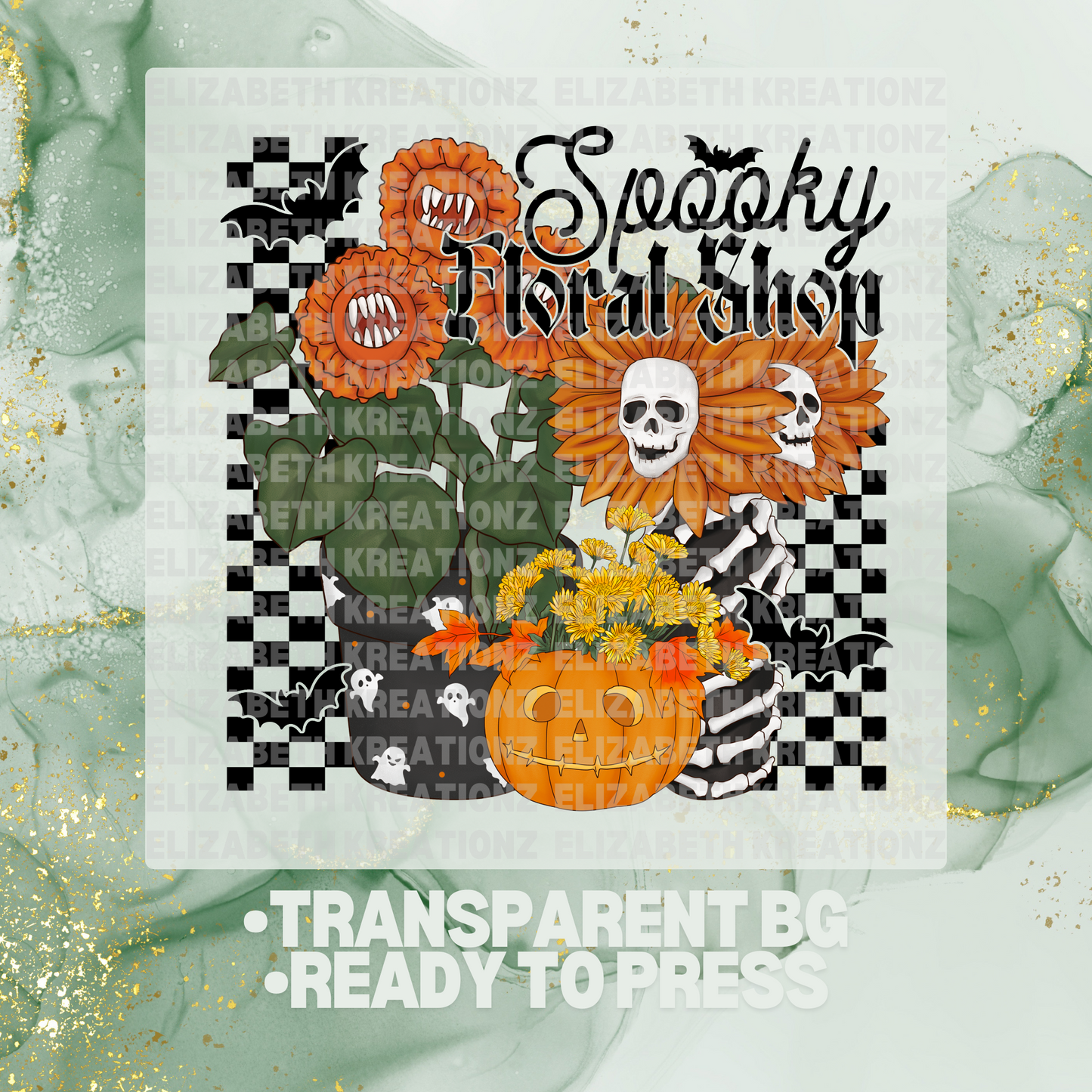 SPOOKY FLORAL DTF TRANSFER