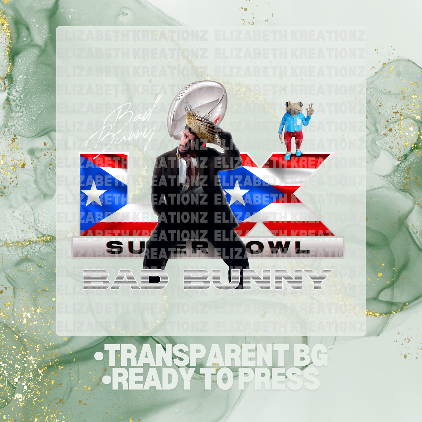 SUPER BOWL BAD BUNNY DTF TRANSFER