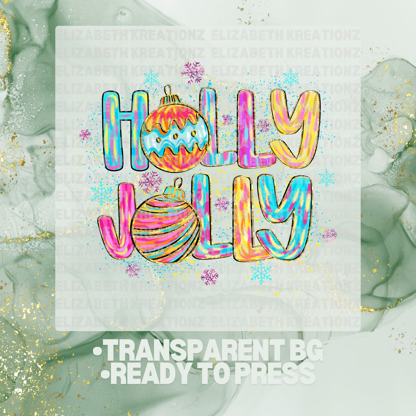 HOLLY JOLLY DTF TRANSFER