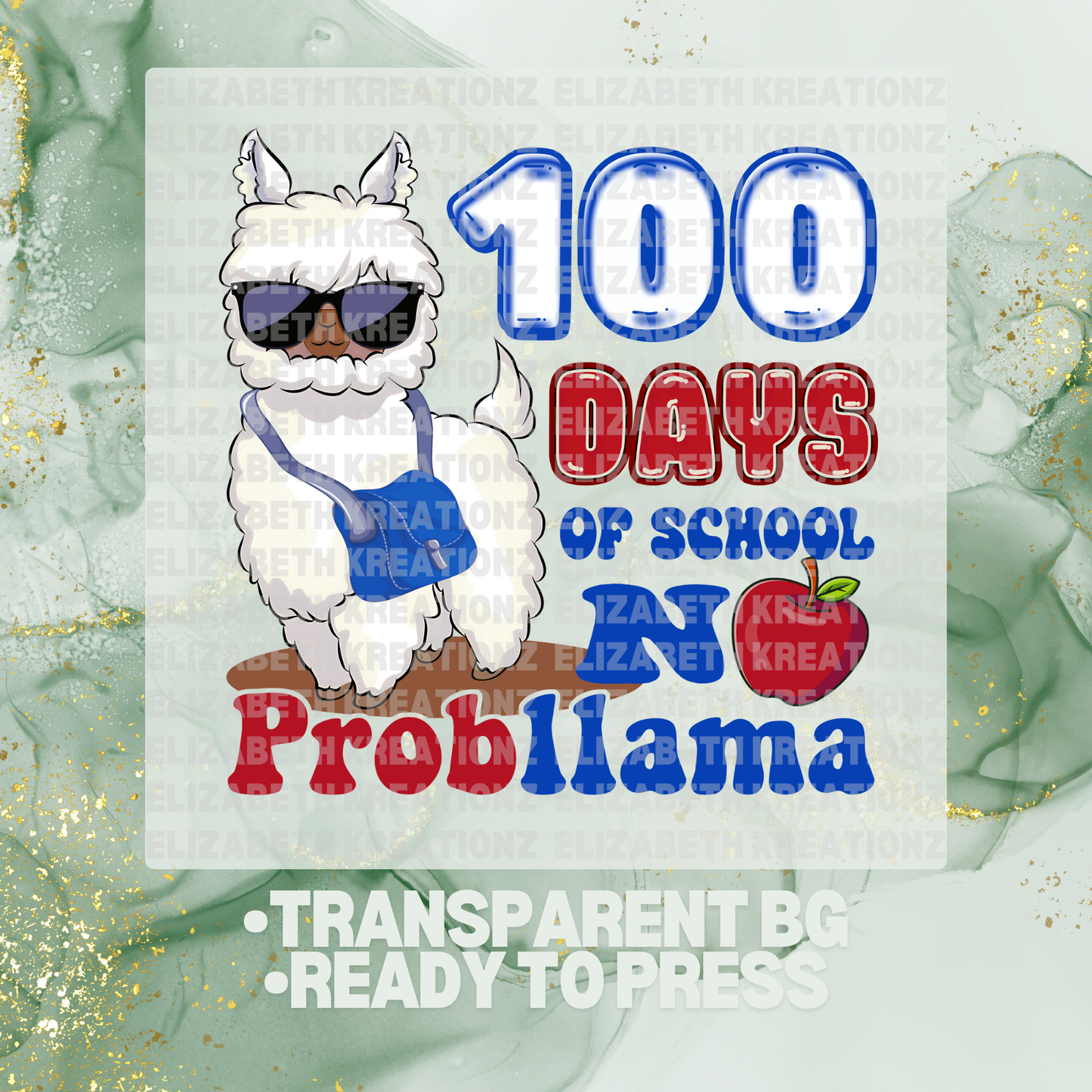 NO PROBLLAMA BLUE DTF TRANSFER