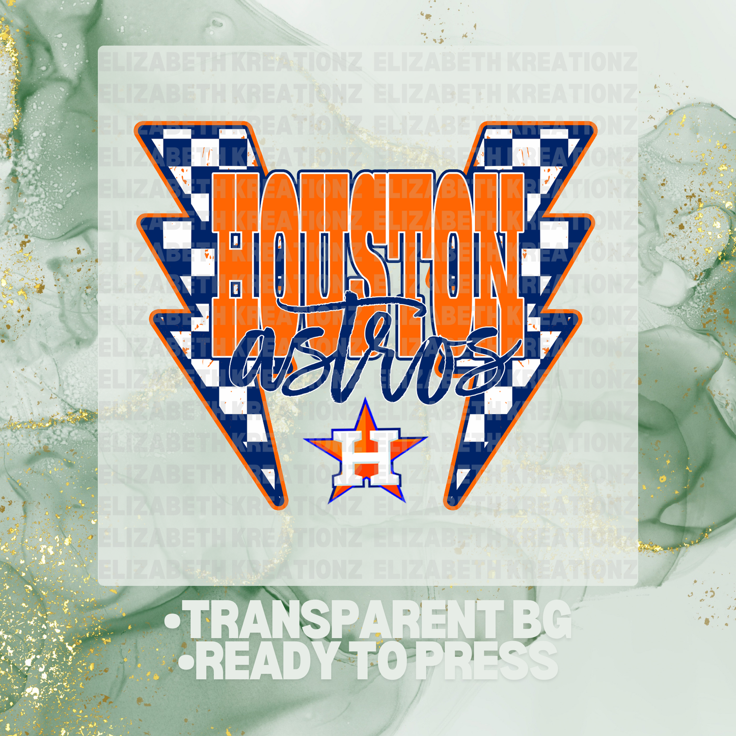HOUSTON ASTROS RETRO DTF TRANSFER