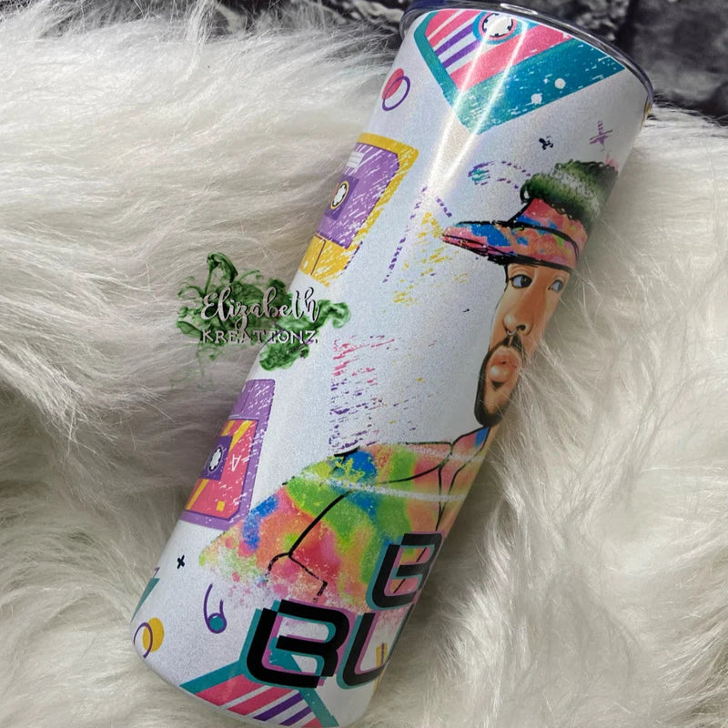 BAD BUNNY RETRO HOLOGRAPHIC TUMBLER