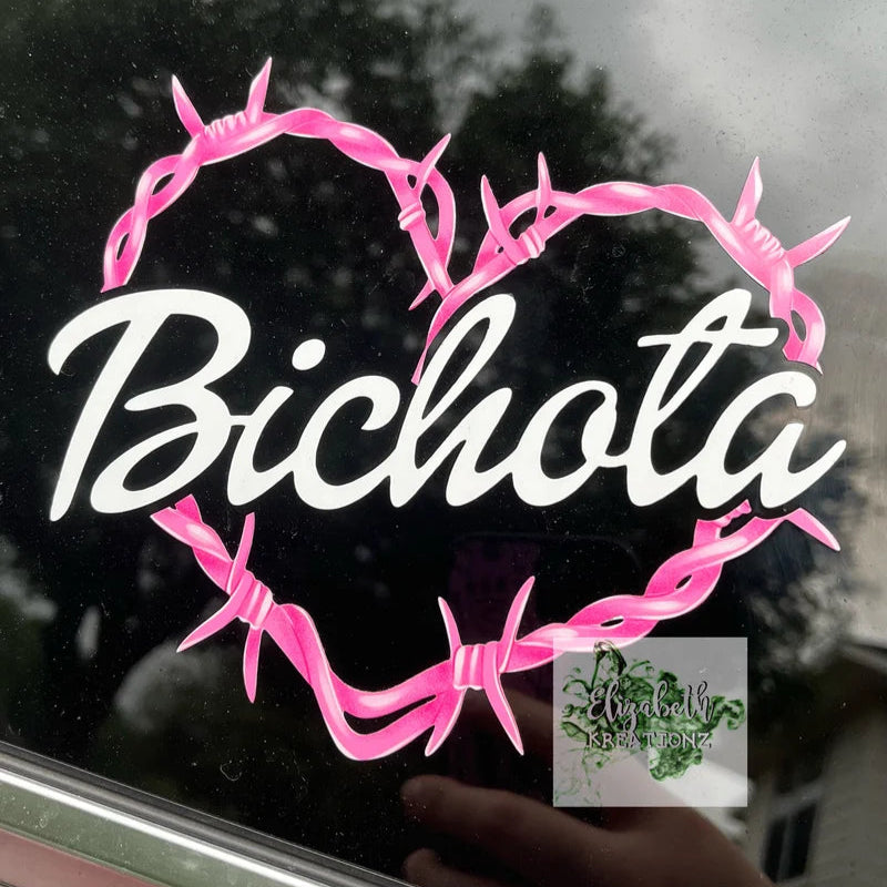 BICHOTA MUNECA VIBES CAR DECAL