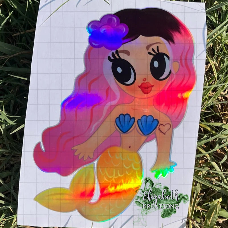 MSB SIRENA HOLOGRAPHIC CAR DECAL