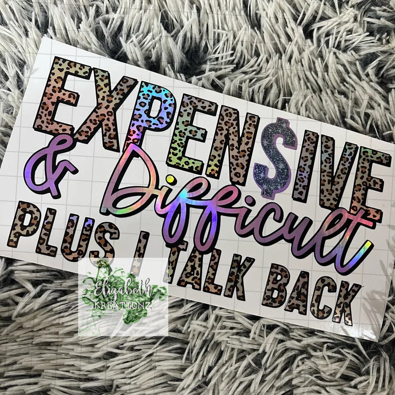 PLUS I TALK BACK HOLOGRAPHIC CAR DECAL