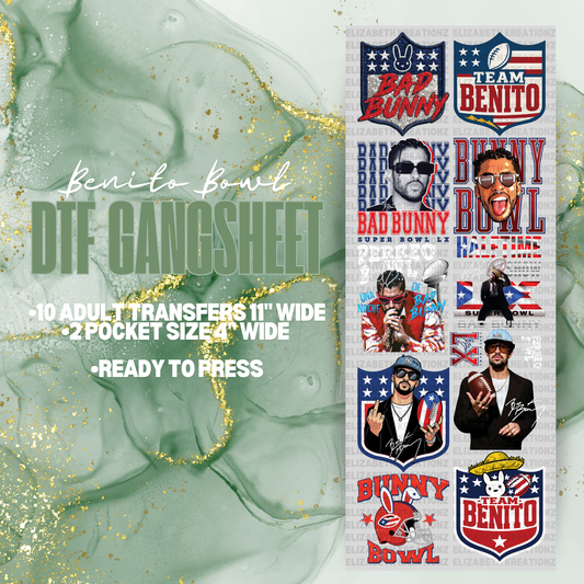 BENITO BOWL PREMADE GANGSHEET