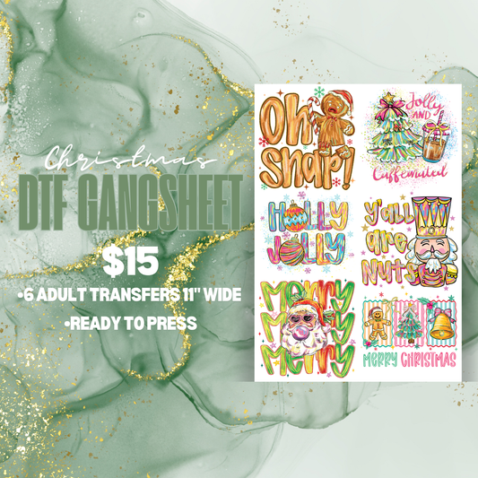 CHRISTMAS PREMADE GANGSHEET