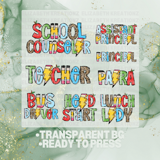 SCHOOL OCCUPATION DTF TRANSFER