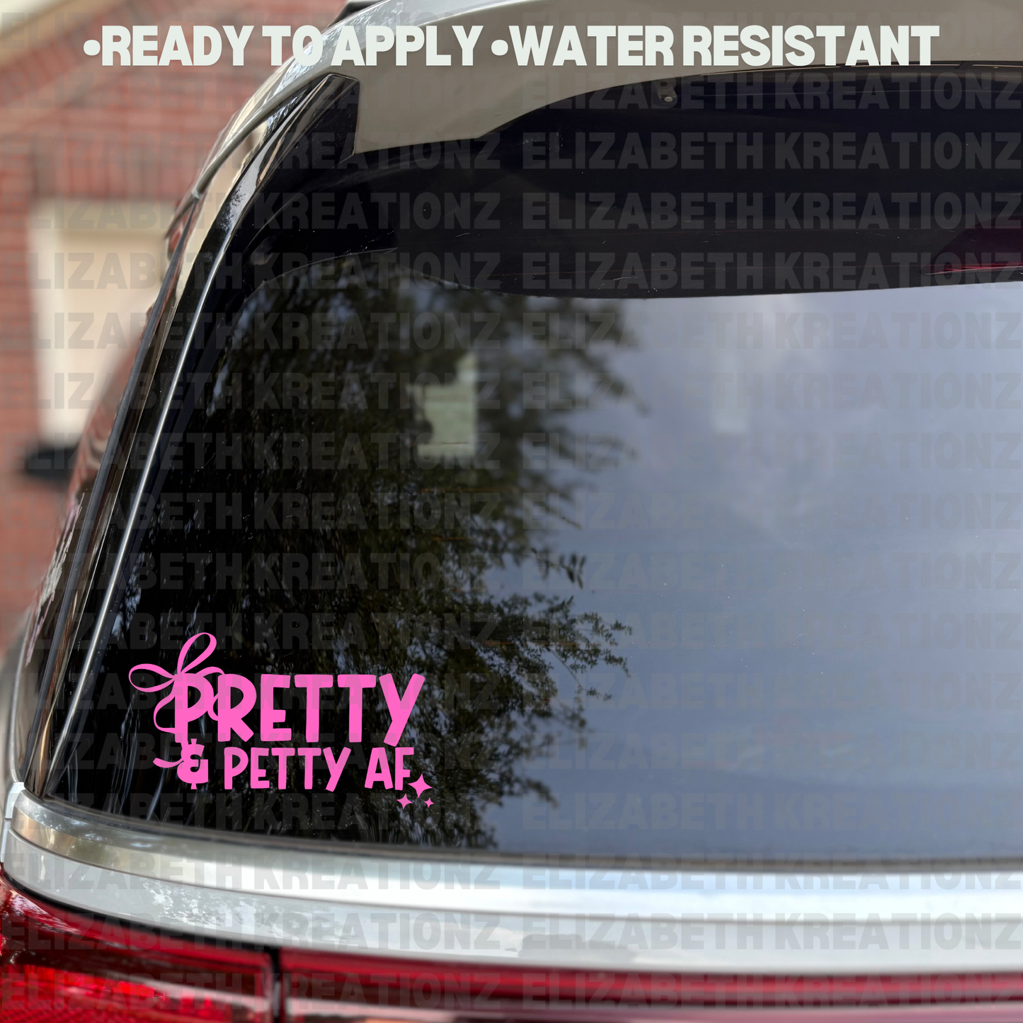 PRETTY & PETTY CAR DECAL