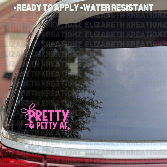 PRETTY & PETTY CAR DECAL