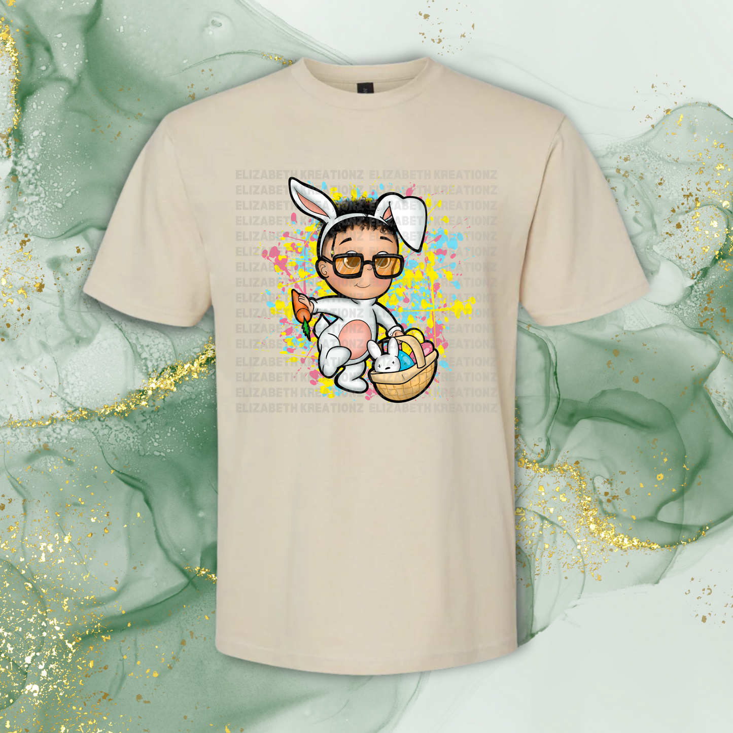 BAD BUNNY SPLATTER SHIRT