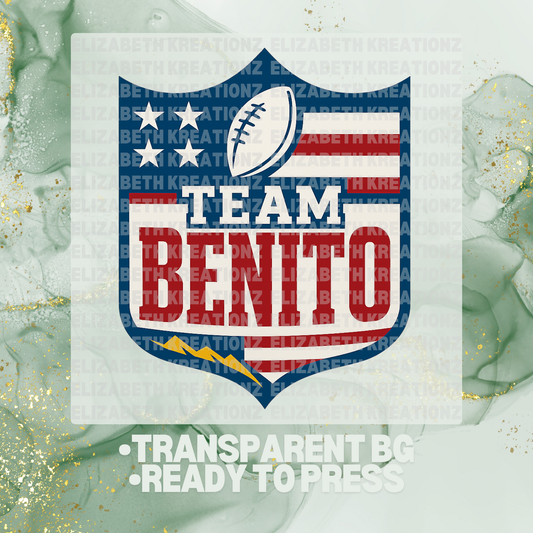 TEAM BENITO DTF TRANSFER