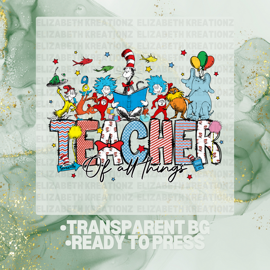 TEACHER OF ALL THINGS DTF TRANSFER