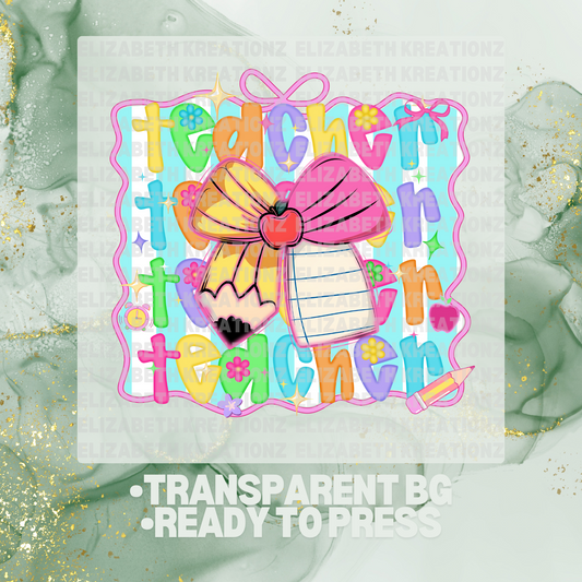 TEACHER COQUETTE DTF TRANSFER