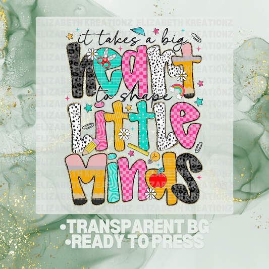 TEACH LITTLE MINDS DTF TRANSFER