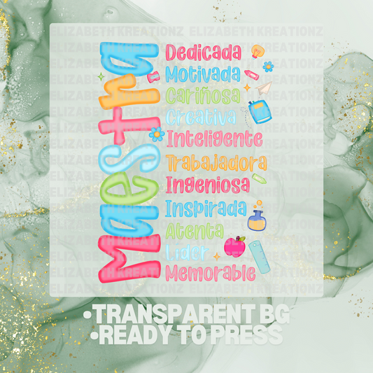 MAESTRA LIFE COLORFUL DTF TRANSFER