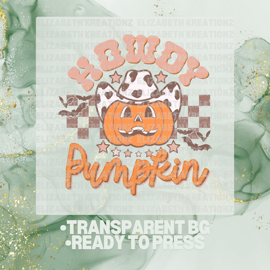 HOWDY PUMPKIN DTF TRANSFER