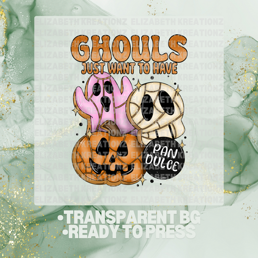 GHOULS PAN DULCE DTF TRANSFER