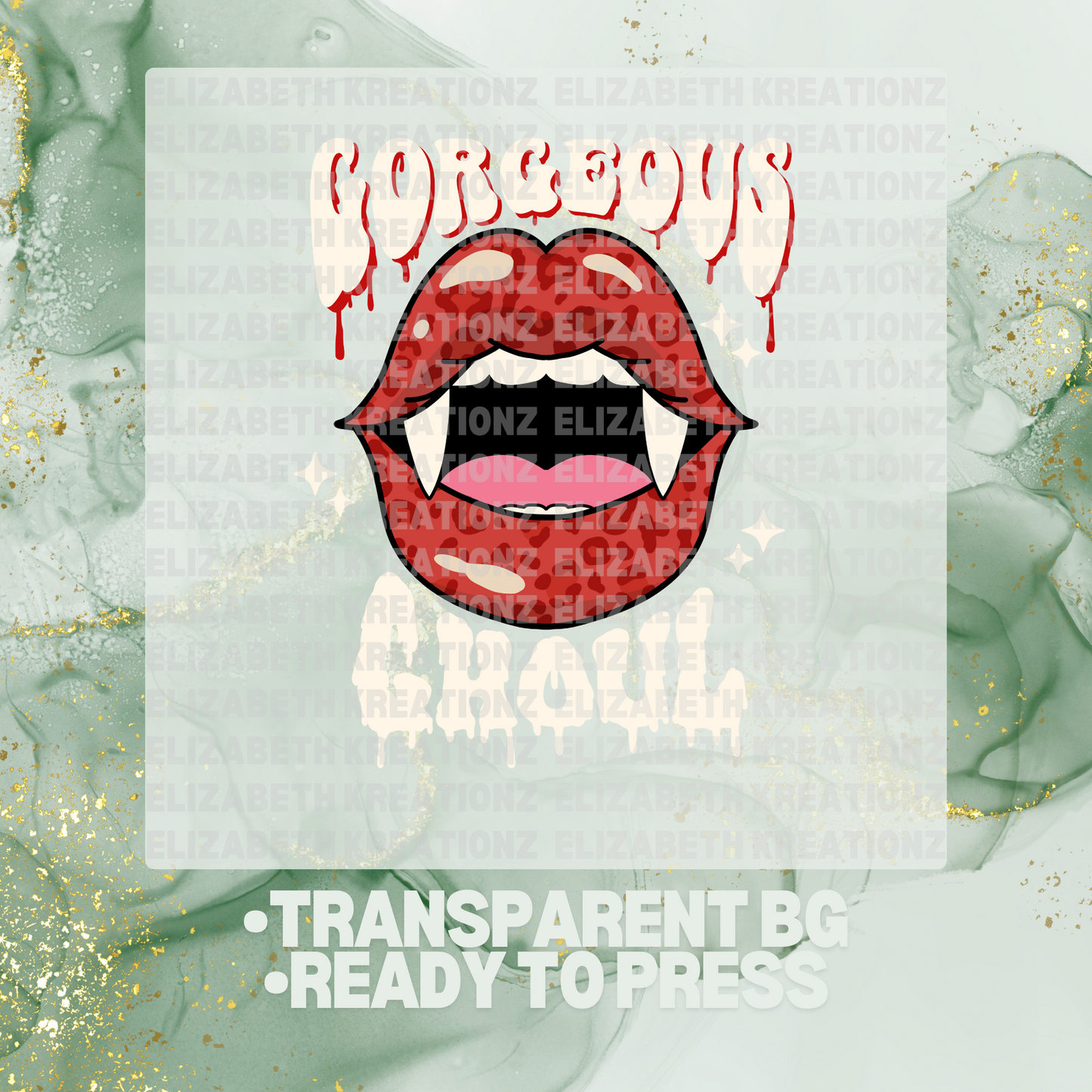 GORGEOUS GHOUL DTF TRANSFER