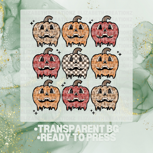 RETRO PUMPKINS DTF TRANSFER