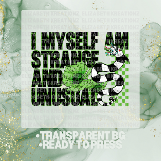I AM STRANGE DTF TRANSFER
