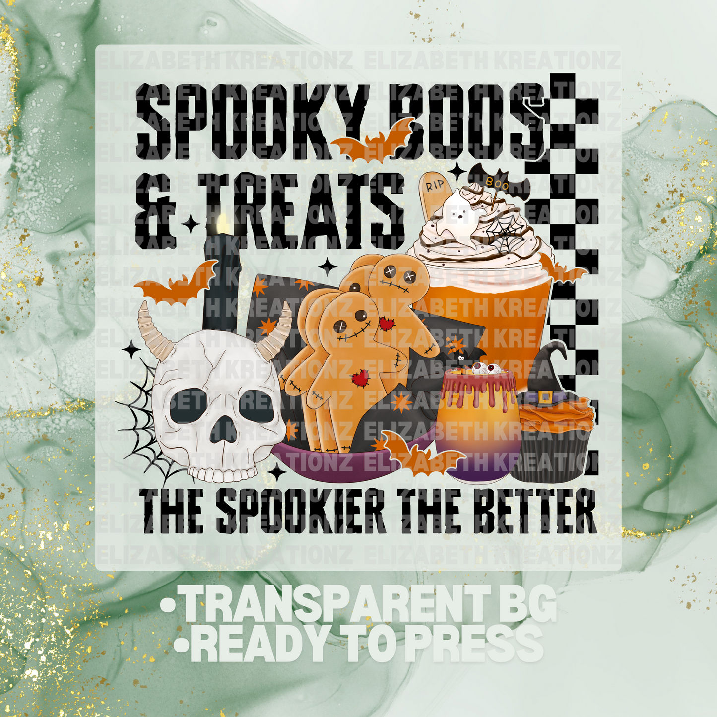 SPOOKY BOOS DTF TRANSFER