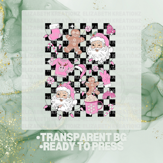 RETRO SANTA DTF TRANSFER