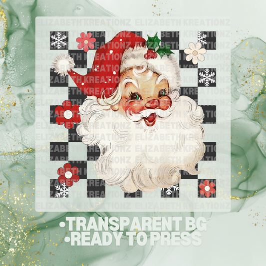 RETRO SANTA DTF TRANSFER