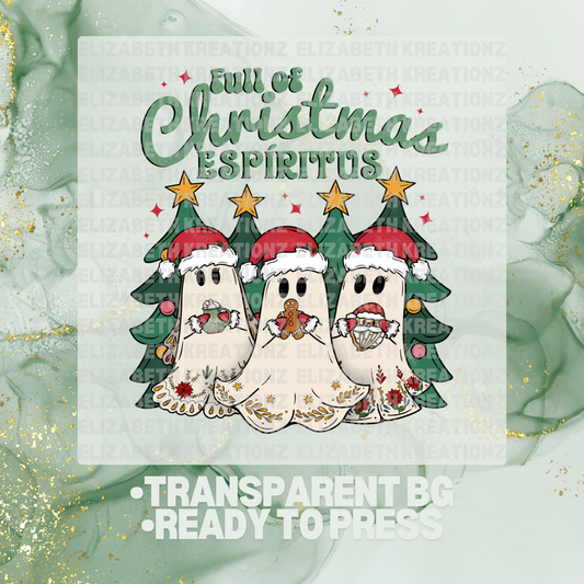 CHRISTMAS ESPIRITUS DTF TRANSFER