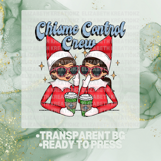 CHISMOSA CONTROL CREW DTF TRANSFER