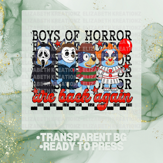 BOYS OF HORROR DTF TRANSFER