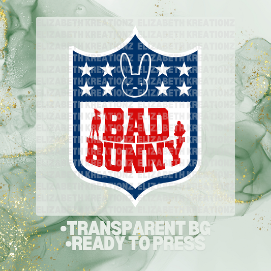 BAD BUNNY DTF TRANSFER